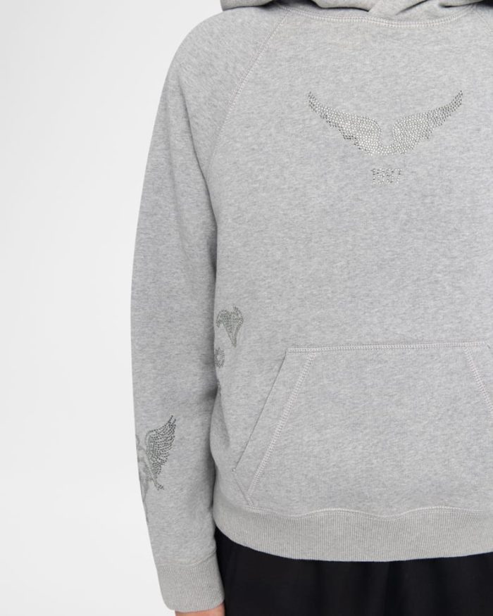 Georgy Multi Strass Hooded Sweatshirt - Image 5