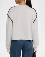 Vintage Terry Blanket-Stitch Pullover - Image 3