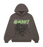 Sp5der Punk V2 Hoodie Slate Grey